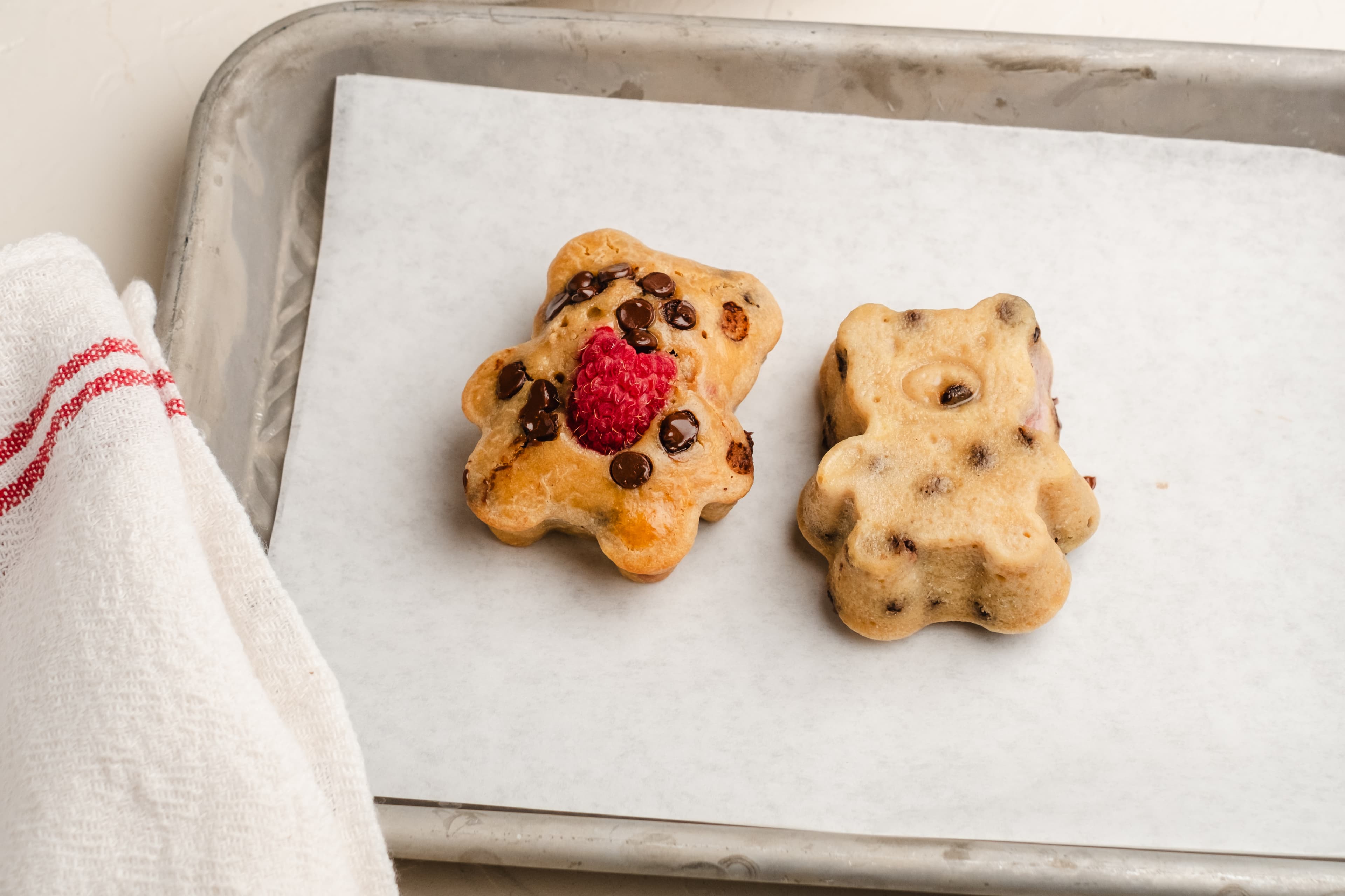Teddy bear shaped bites