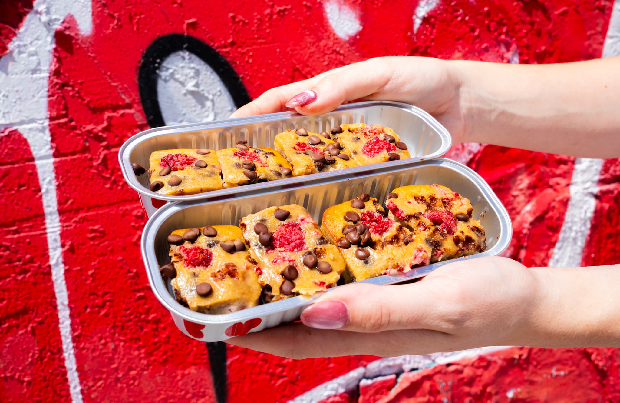 Raspberry banana bread